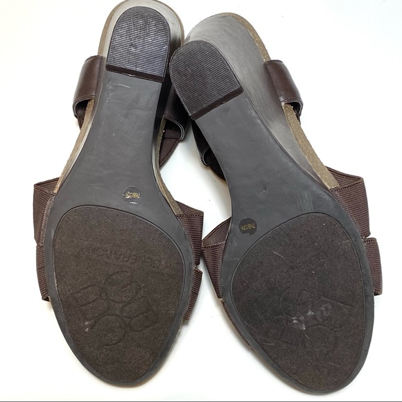 BCBGeneration Brown Wedge Sandal Size 7.5 - Picture 9 of 10